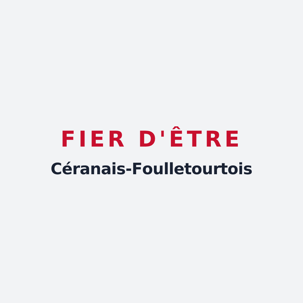 Poster « Fier d'être Céranais-Foulletourtois » — design pour Cérans-Foulletourte