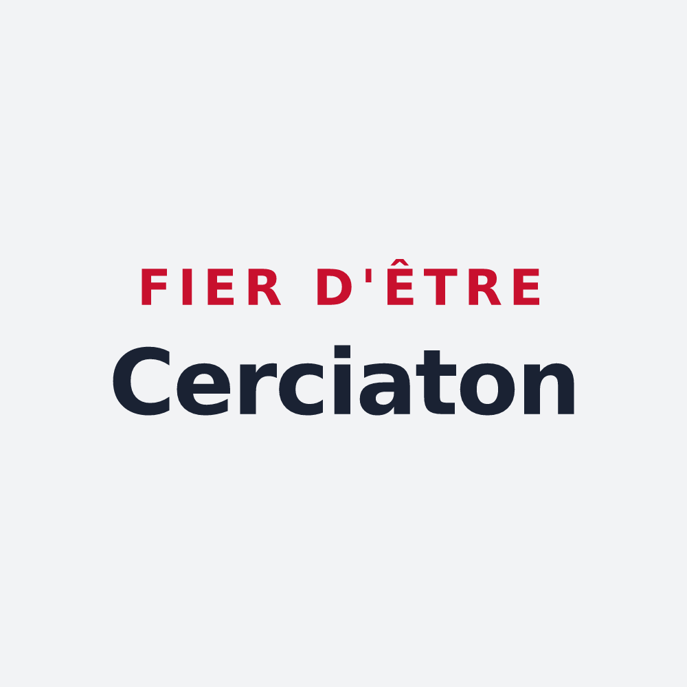Poster « Fier d'être Cerciaton » — design pour Cercié
