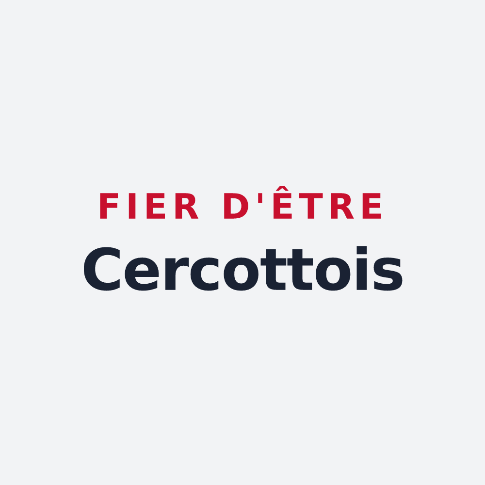 Poster « Fier d'être Cercottois » — design pour Cercottes