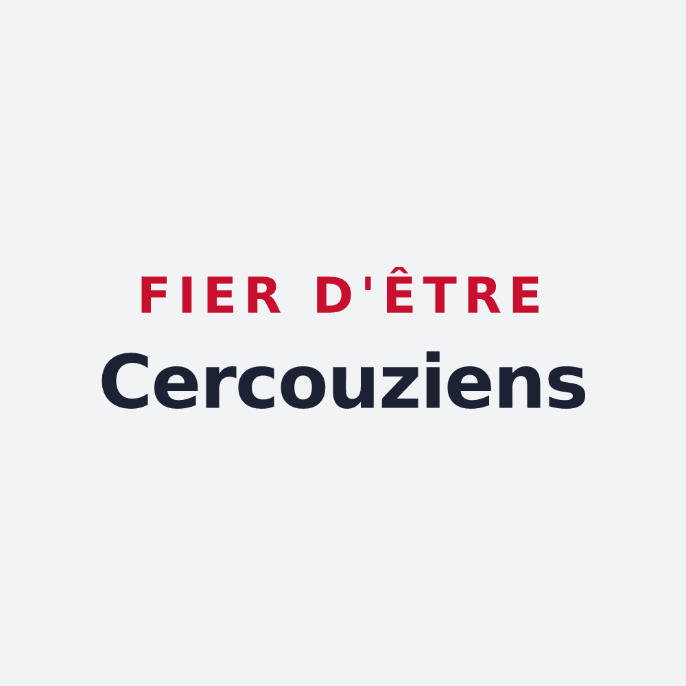 Poster « Fier d'être Cercouziens » — design pour Cercoux