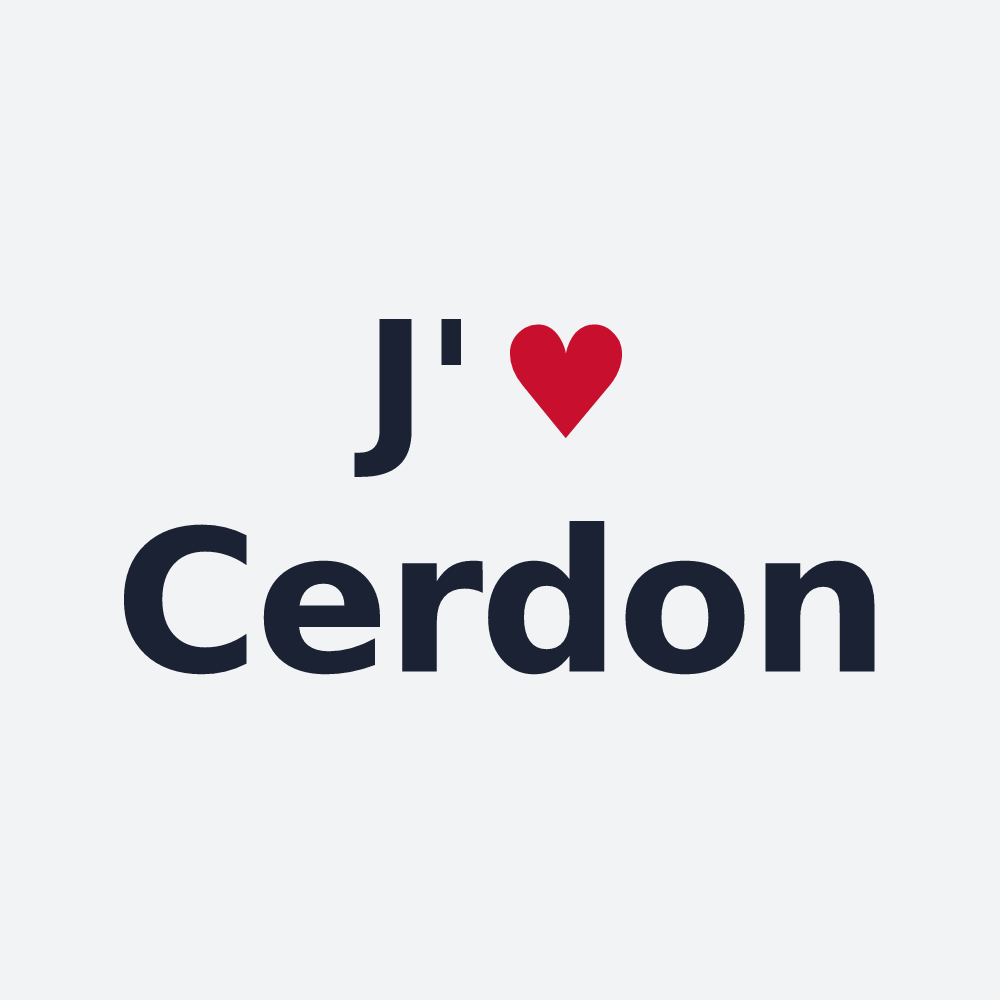 Poster personnalisé Cerdon — design J'aime Cerdon
