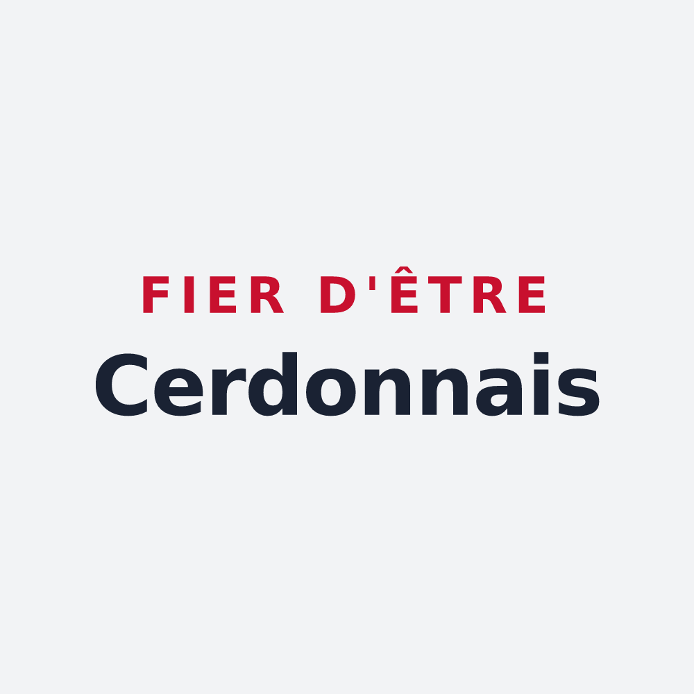 Poster « Fier d'être Cerdonnais » — design pour Cerdon