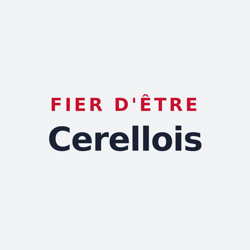Poster « Fier d'être Cerellois » — design pour Cerelles