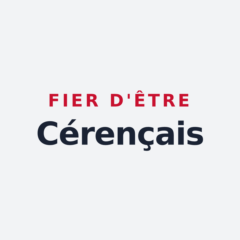 Poster « Fier d'être Cérençais » — design pour Cérences