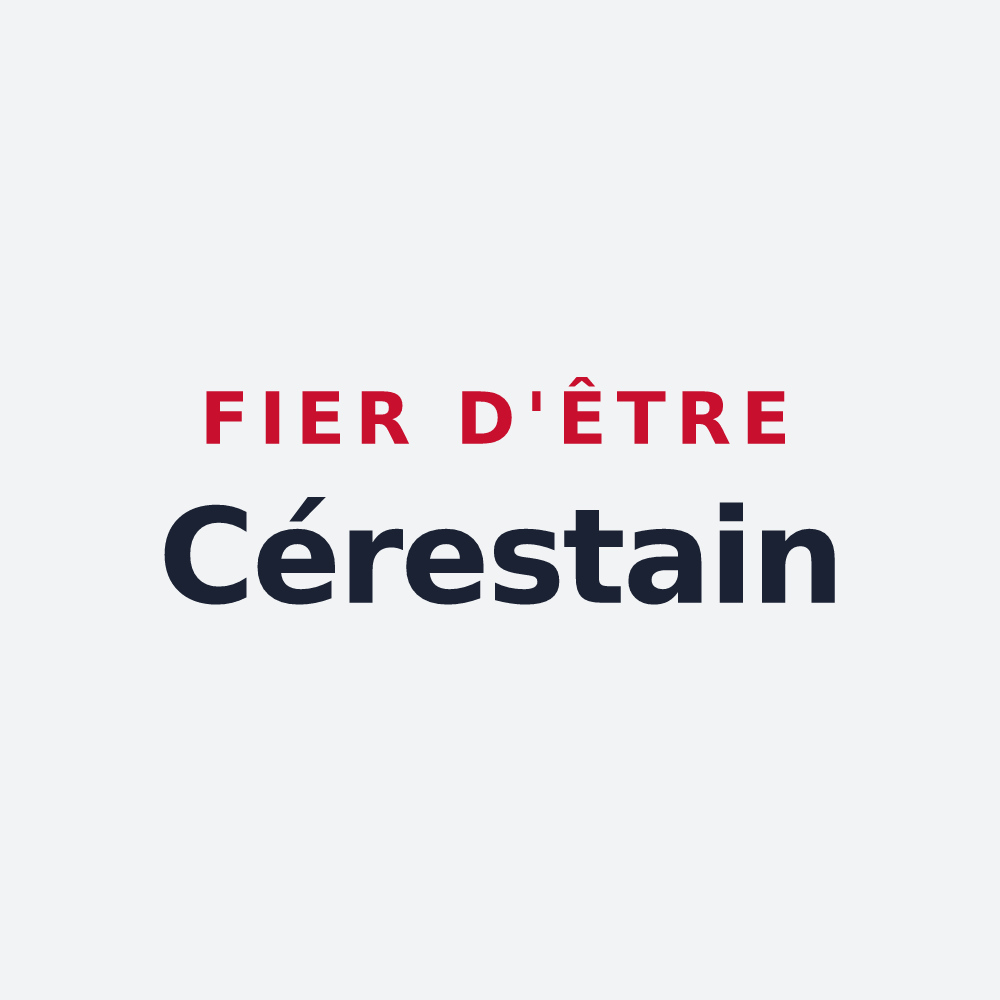 Poster « Fier d'être Cérestain » — design pour Céreste-en-Luberon