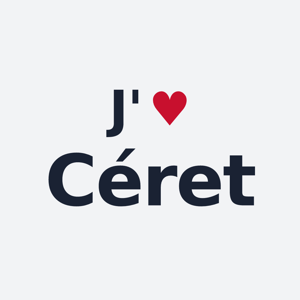 Poster personnalisé Céret — design J'aime Céret