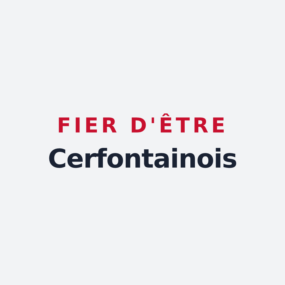 Poster « Fier d'être Cerfontainois » — design pour Cerfontaine