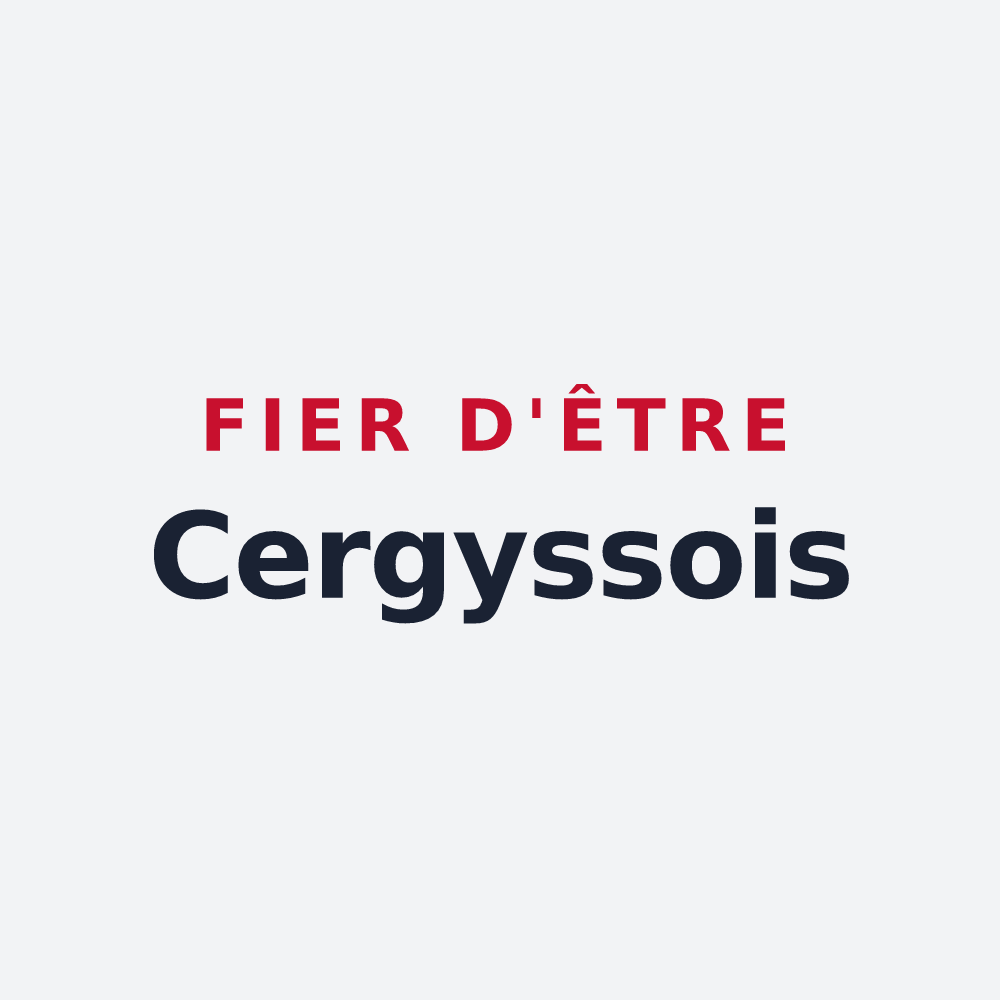 Poster « Fier d'être Cergyssois » — design pour Cergy