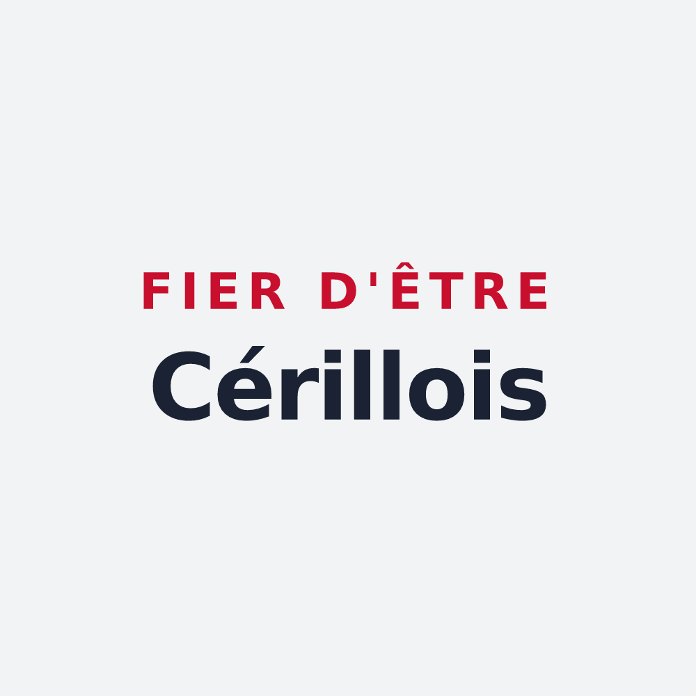 Poster « Fier d'être Cérillois » — design pour Cérilly