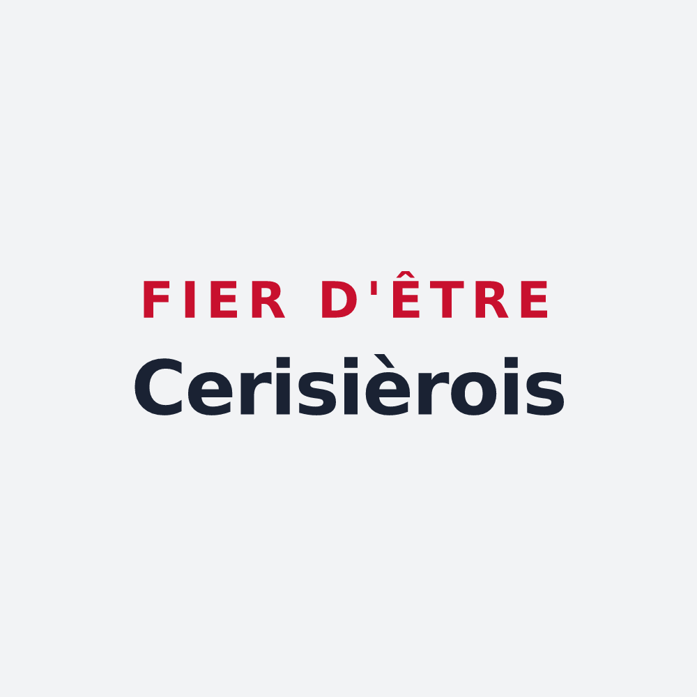 Poster « Fier d'être Cerisièrois » — design pour Cerisières