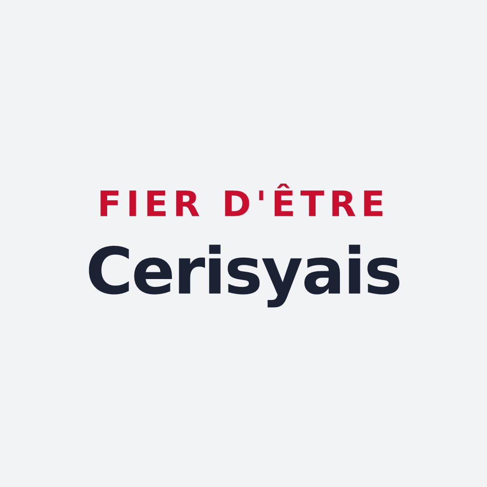 Poster « Fier d'être Cerisyais » — design pour Cerisy-la-Forêt