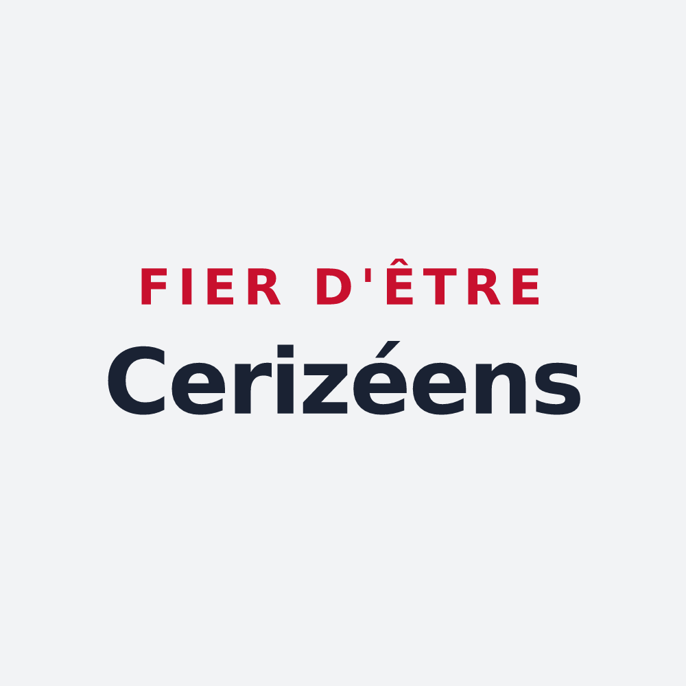 Poster « Fier d'être Cerizéens » — design pour Cerizay