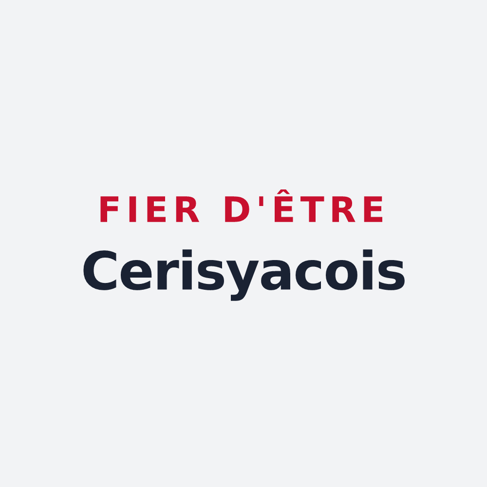 Poster « Fier d'être Cerisyacois » — design pour Cerizy