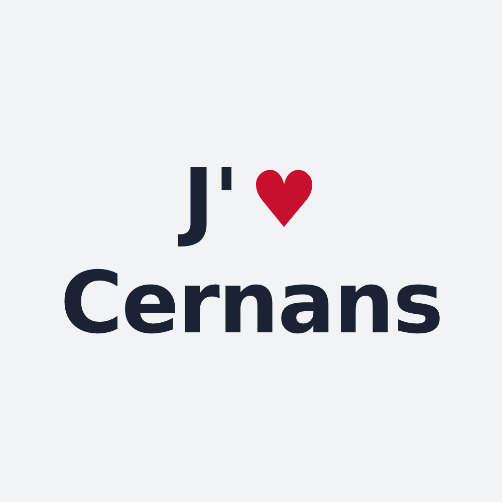 Poster personnalisé Cernans — design J'aime Cernans