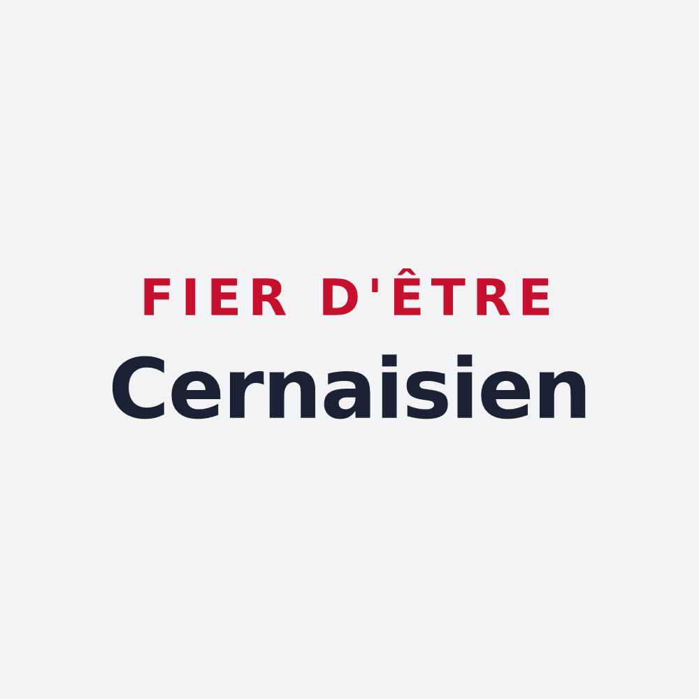 Poster « Fier d'être Cernaisien » — design pour Cernay