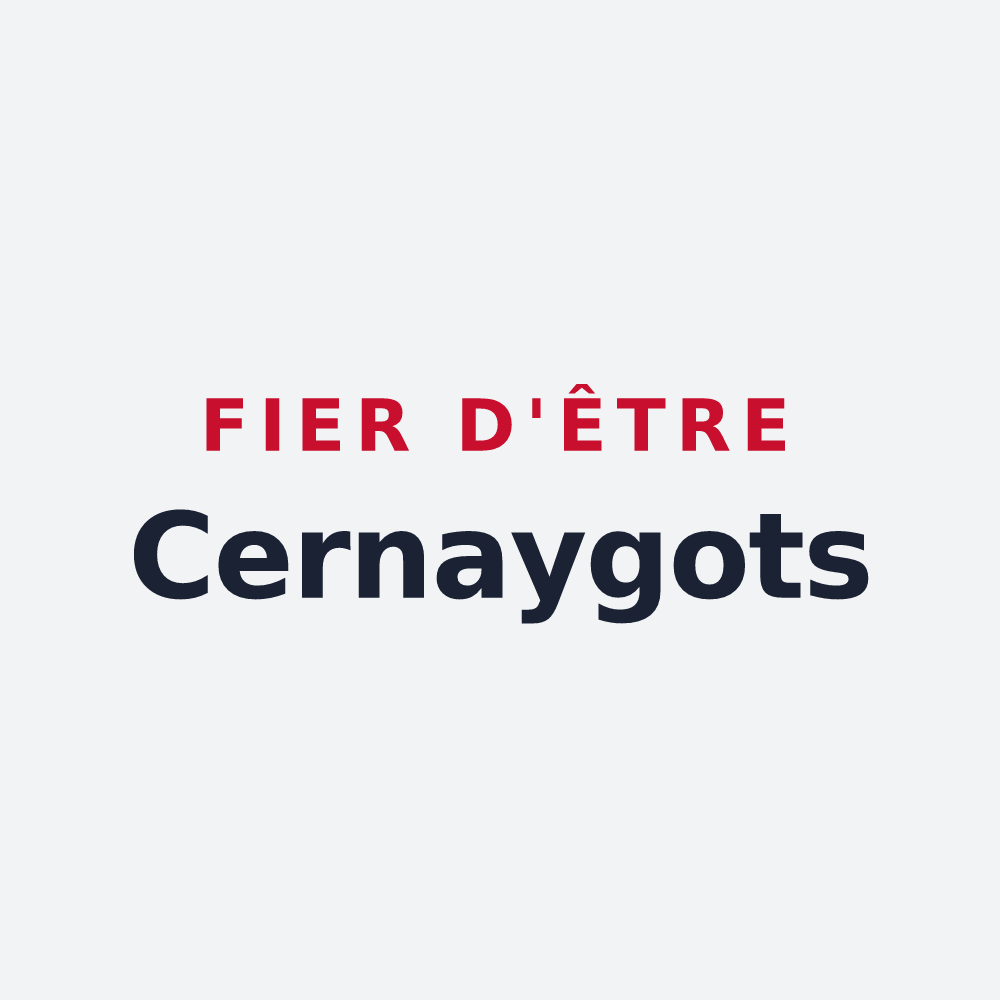 Poster « Fier d'être Cernaygots » — design pour Cernay-en-Dormois