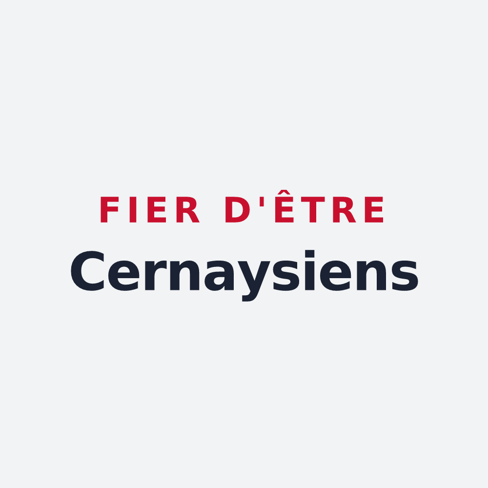 Poster « Fier d'être Cernaysiens » — design pour Cernay-la-Ville
