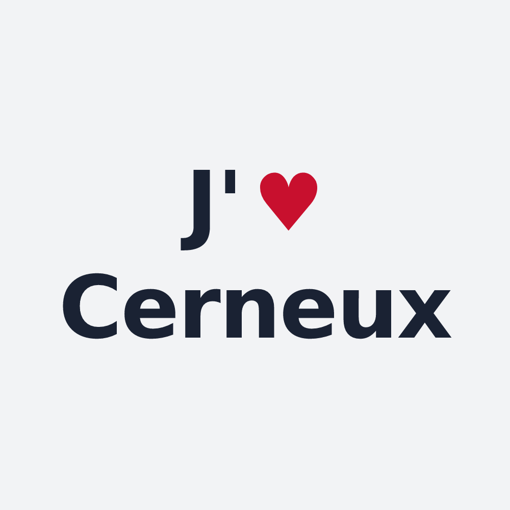 Poster personnalisé Cerneux — design J'aime Cerneux
