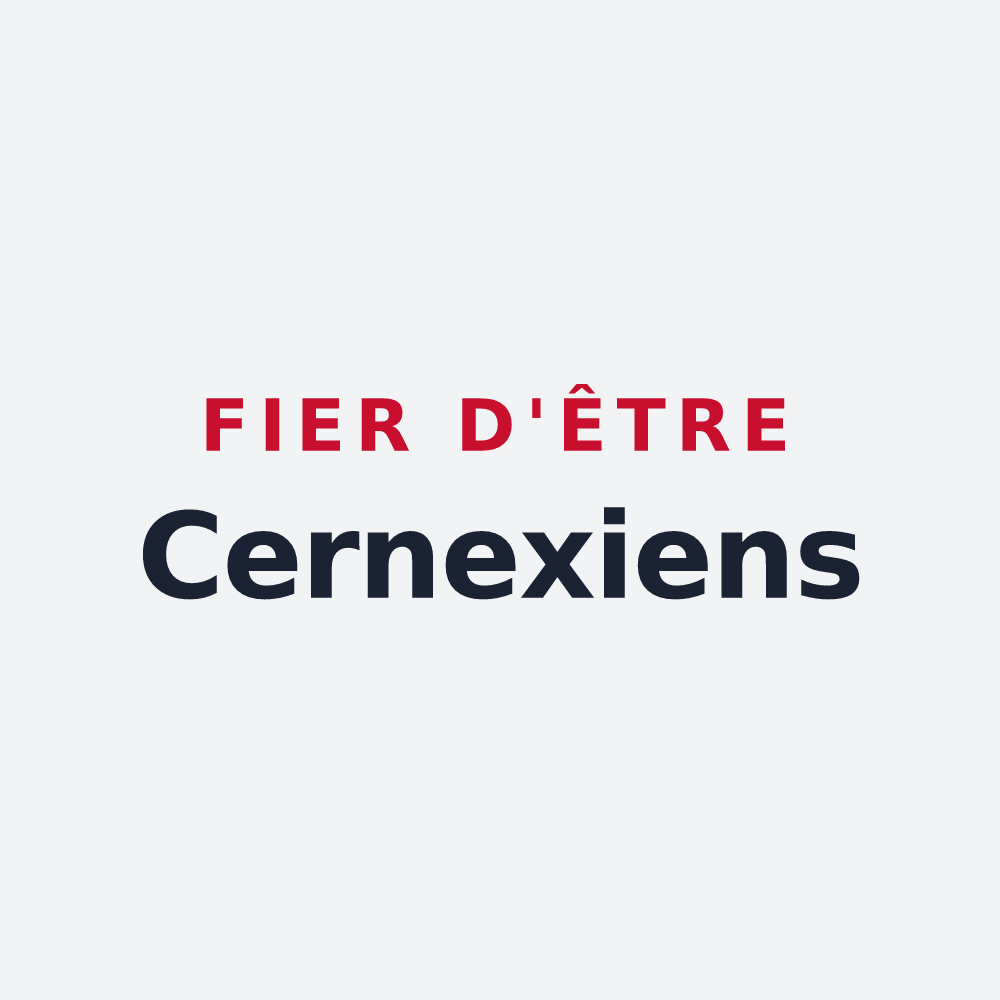 Poster « Fier d'être Cernexiens » — design pour Cernex