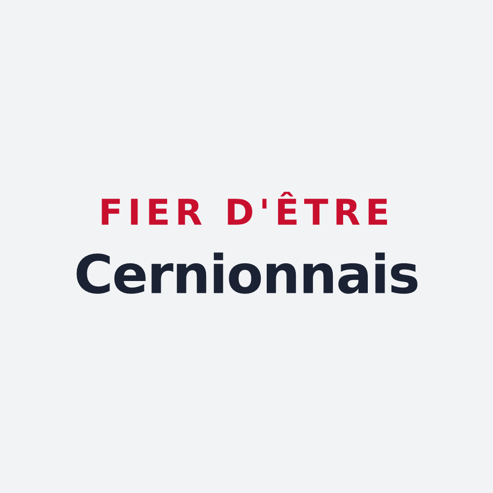 Poster « Fier d'être Cernionnais » — design pour Cernion