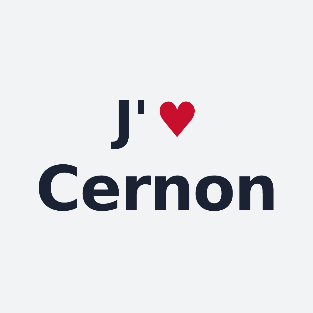 Poster personnalisé Cernon — design J'aime Cernon