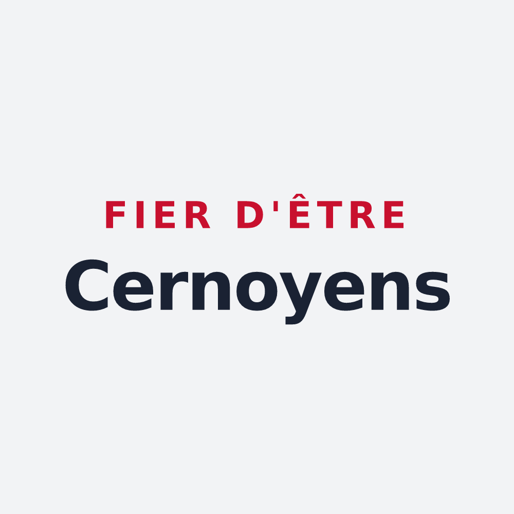 Poster « Fier d'être Cernoyens » — design pour Cernoy-en-Berry