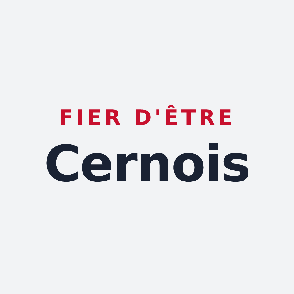 Poster « Fier d'être Cernois » — design pour Cerny