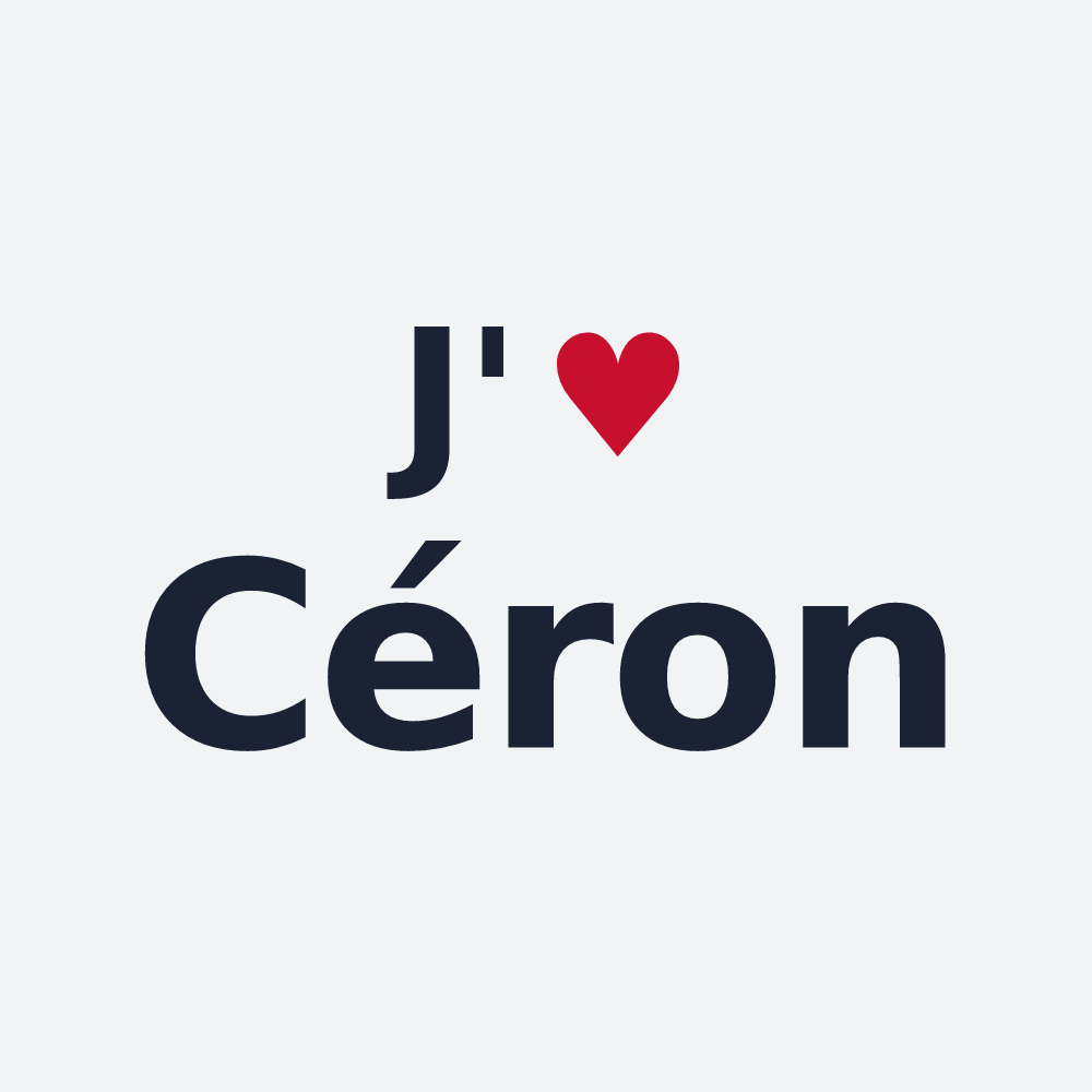 Poster personnalisé Céron — design J'aime Céron