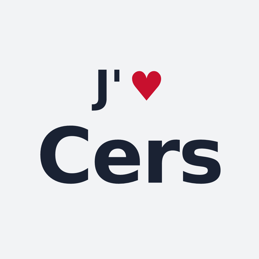 Poster personnalisé Cers — design J'aime Cers