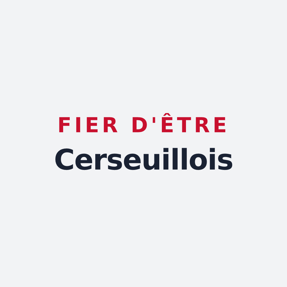 Poster « Fier d'être Cerseuillois » — design pour Cerseuil