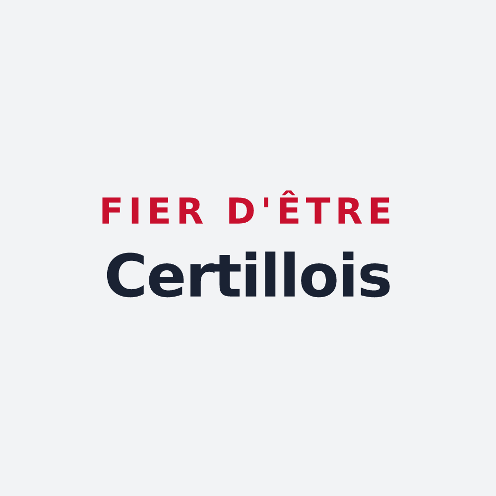 Poster « Fier d'être Certillois » — design pour Certilleux