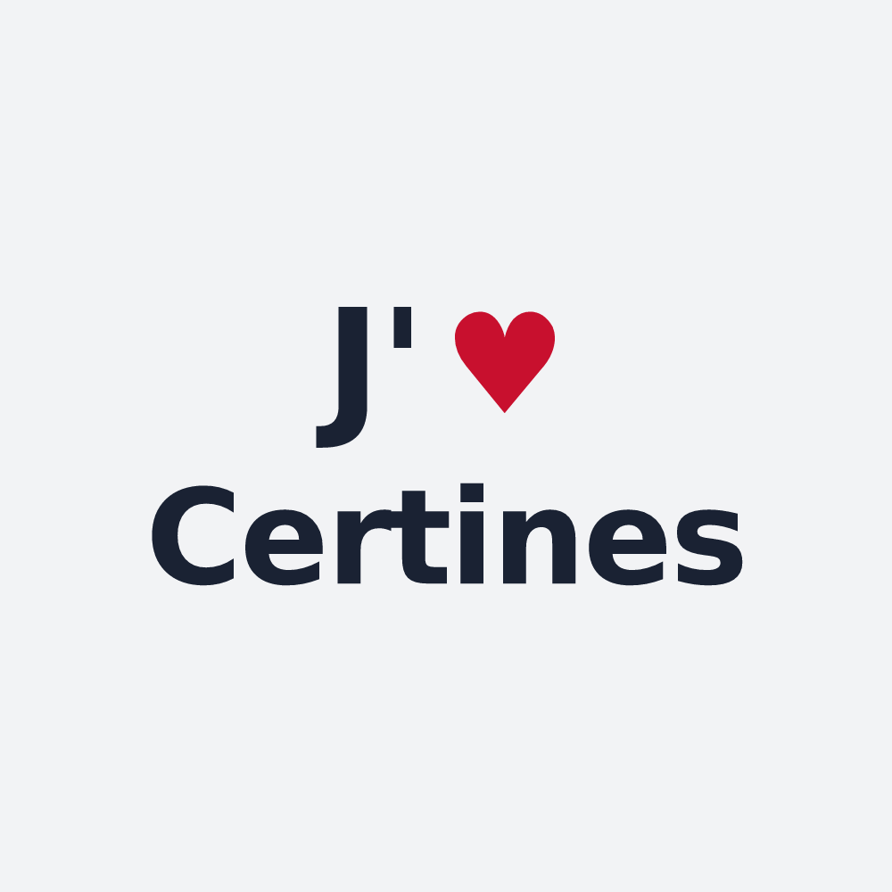 Poster personnalisé Certines — design J'aime Certines