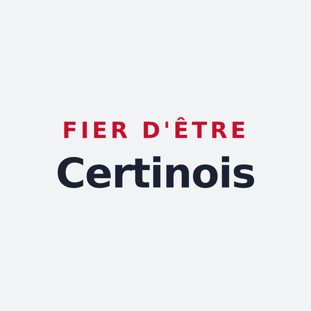 Poster « Fier d'être Certinois » — design pour Certines