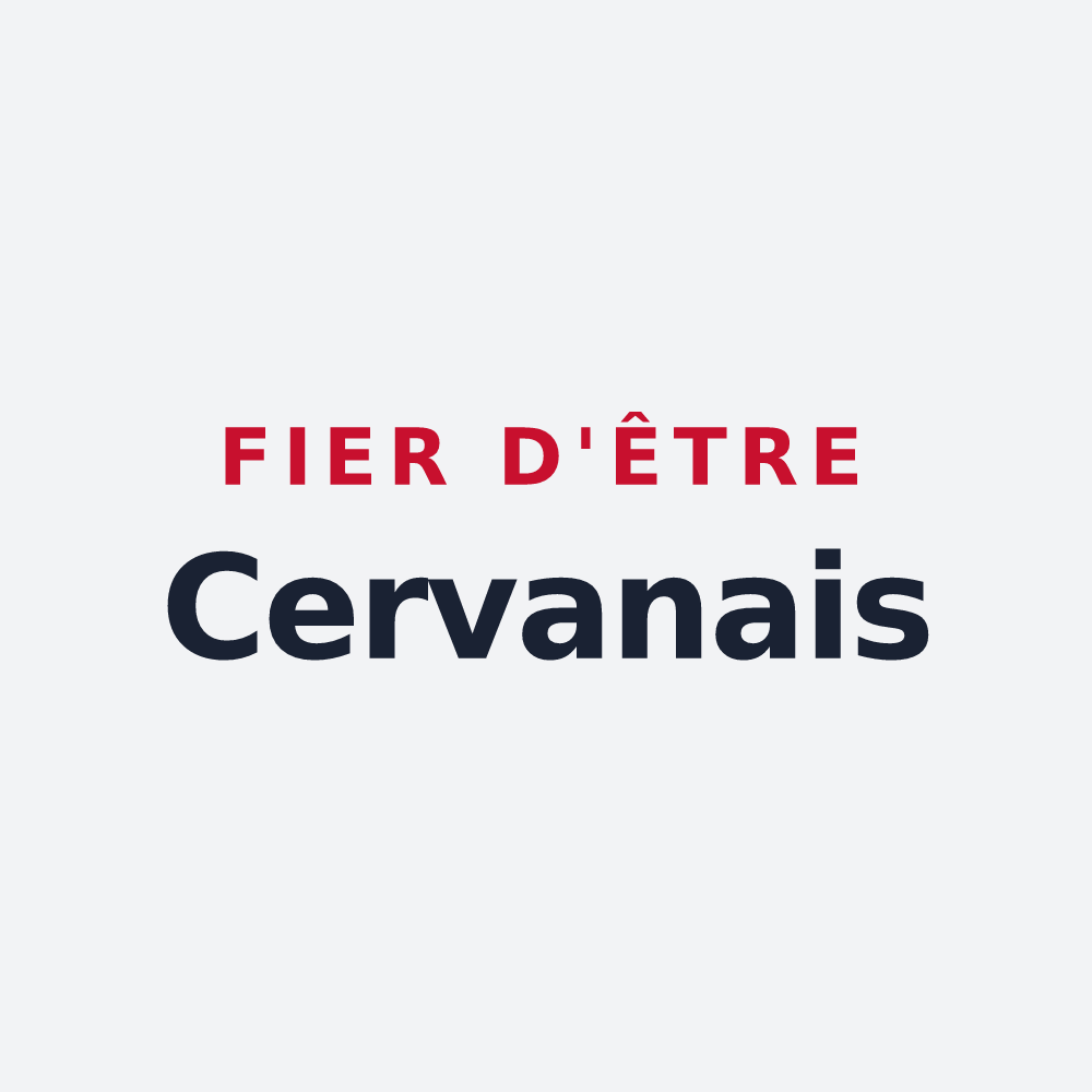 Poster « Fier d'être Cervanais » — design pour Cervens
