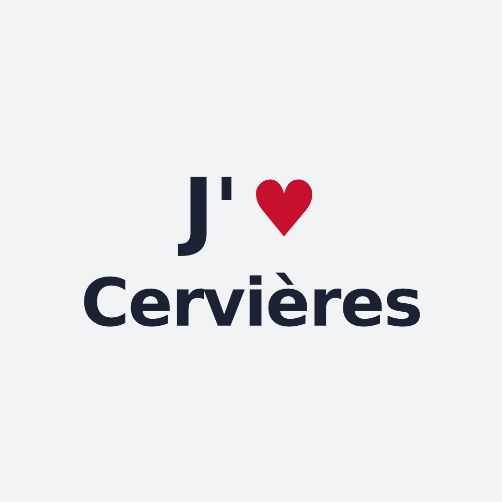 Poster personnalisé Cervières — design J'aime Cervières
