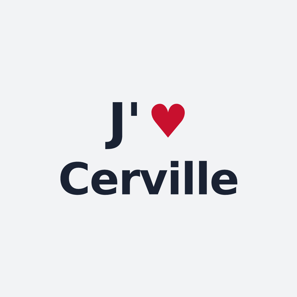 Poster personnalisé Cerville — design J'aime Cerville