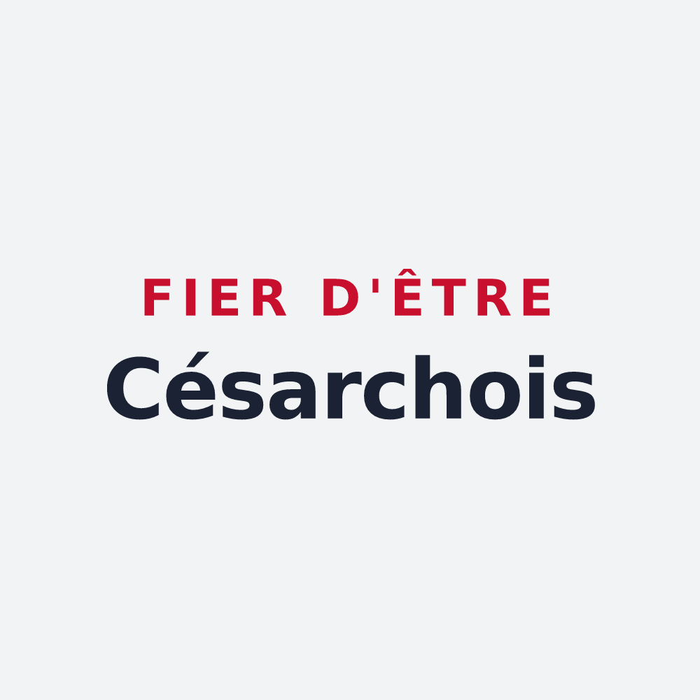 Poster « Fier d'être Césarchois » — design pour Césarches