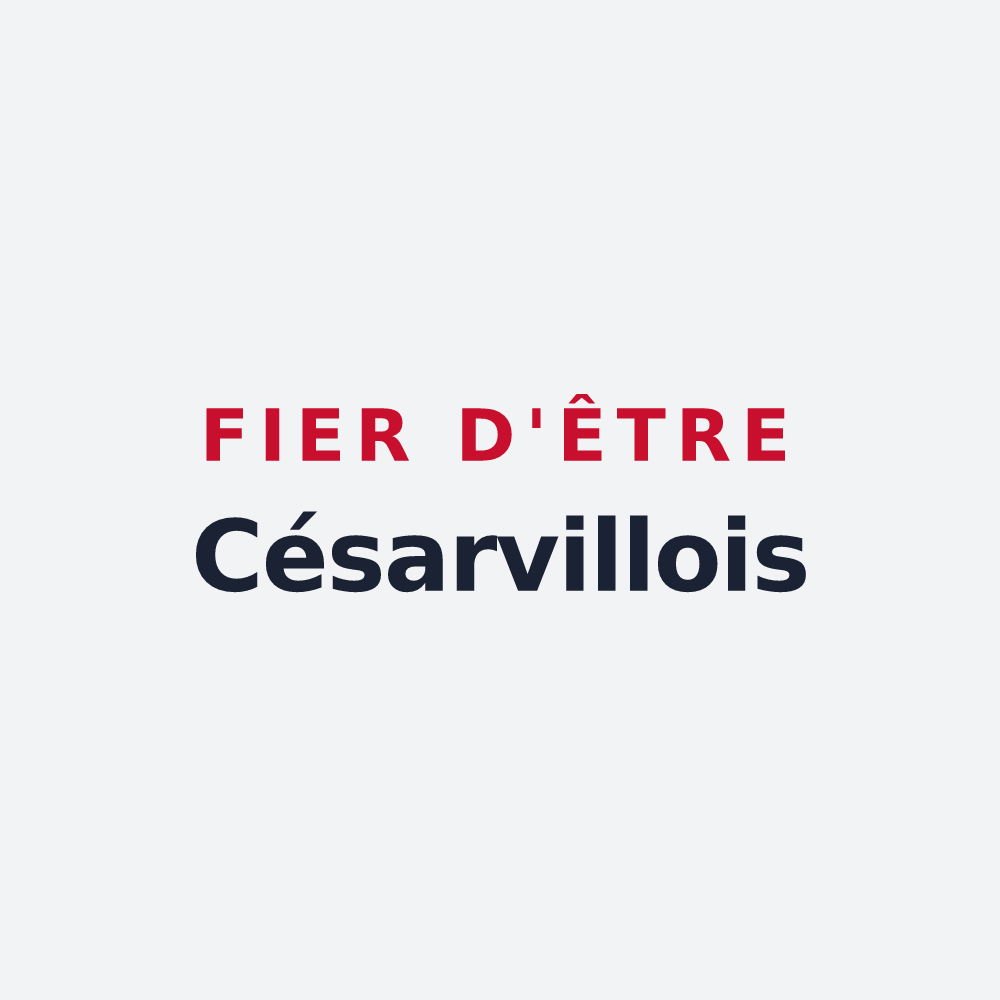 Poster « Fier d'être Césarvillois » — design pour Césarville-Dossainville