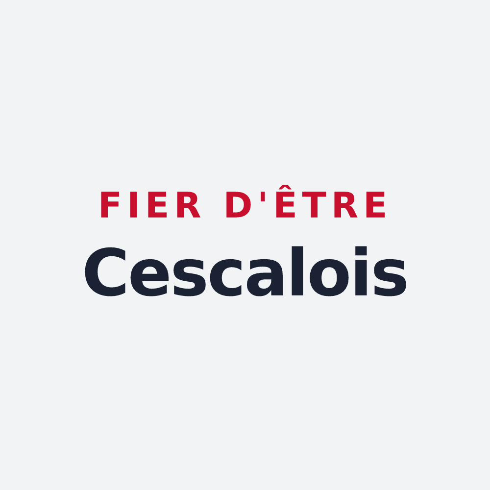 Poster « Fier d'être Cescalois » — design pour Cescau
