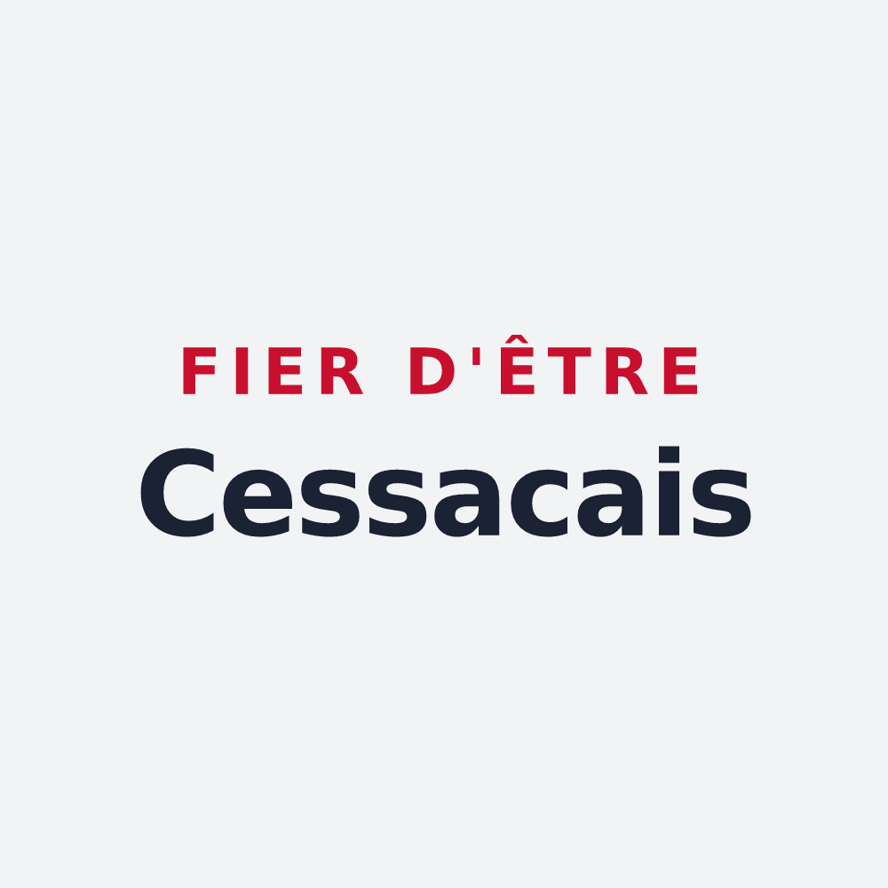 Poster « Fier d'être Cessacais » — design pour Cessac