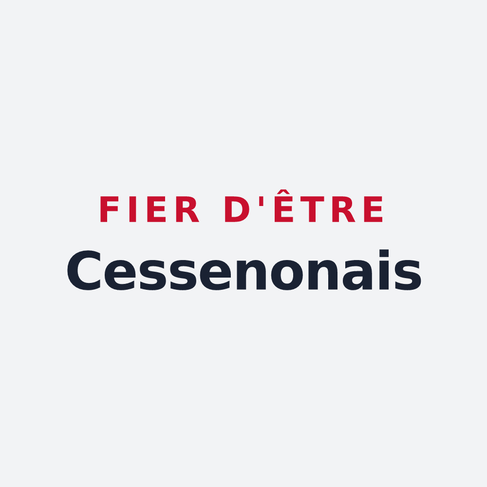 Poster « Fier d'être Cessenonais » — design pour Cessenon-sur-Orb