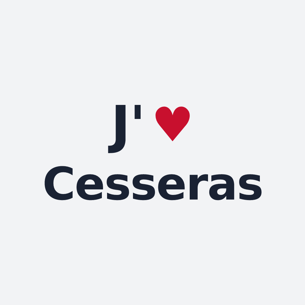 Poster personnalisé Cesseras — design J'aime Cesseras