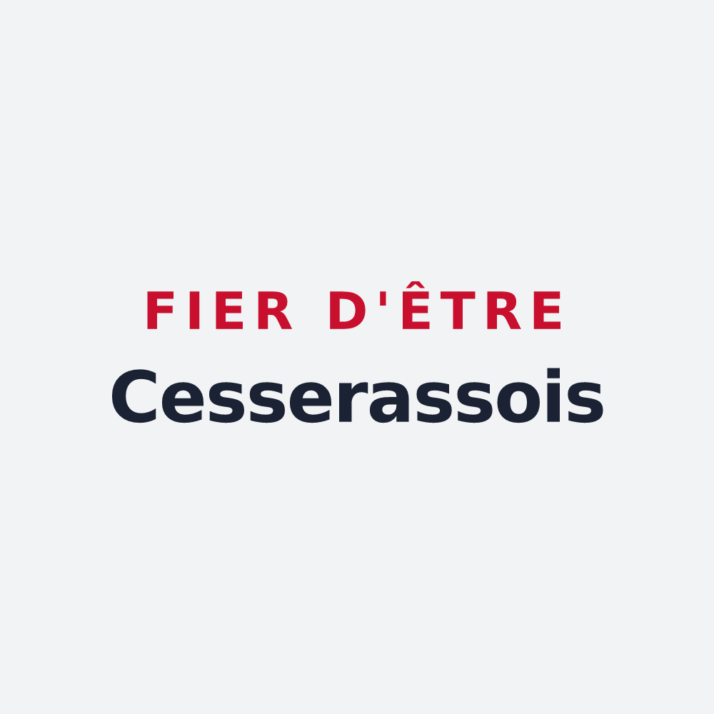 Poster « Fier d'être Cesserassois » — design pour Cesseras