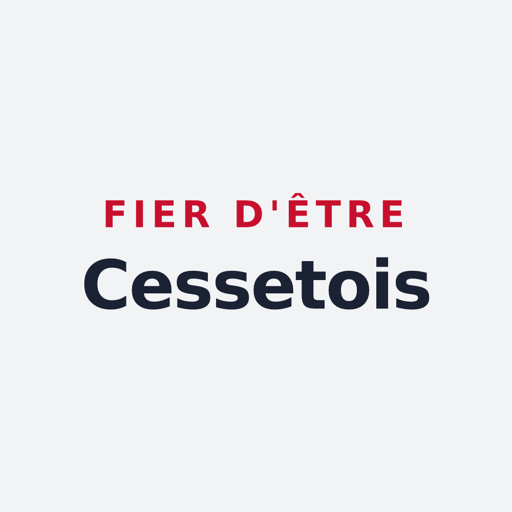 Poster « Fier d'être Cessetois » — design pour Cesset