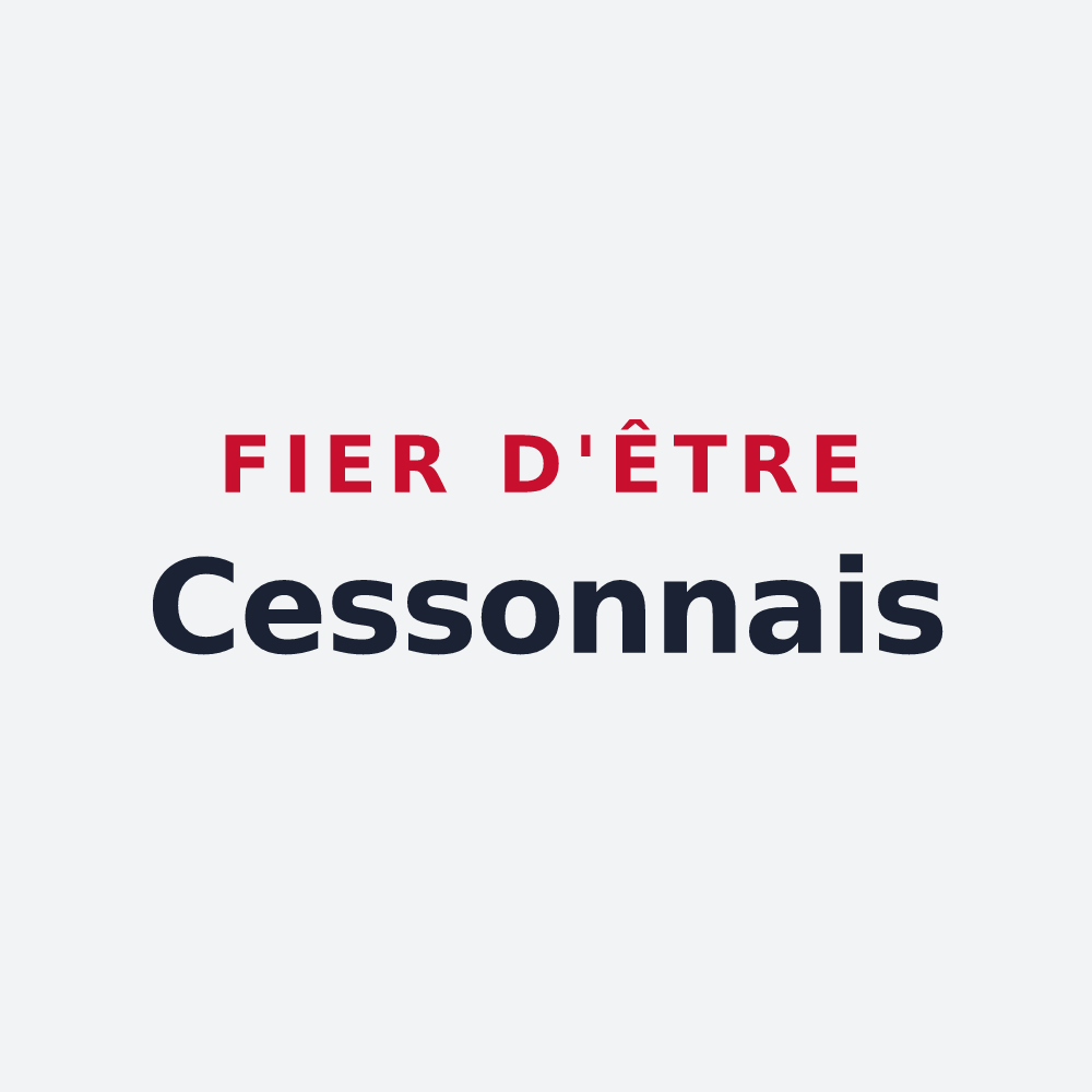Poster « Fier d'être Cessonnais » — design pour Cesson