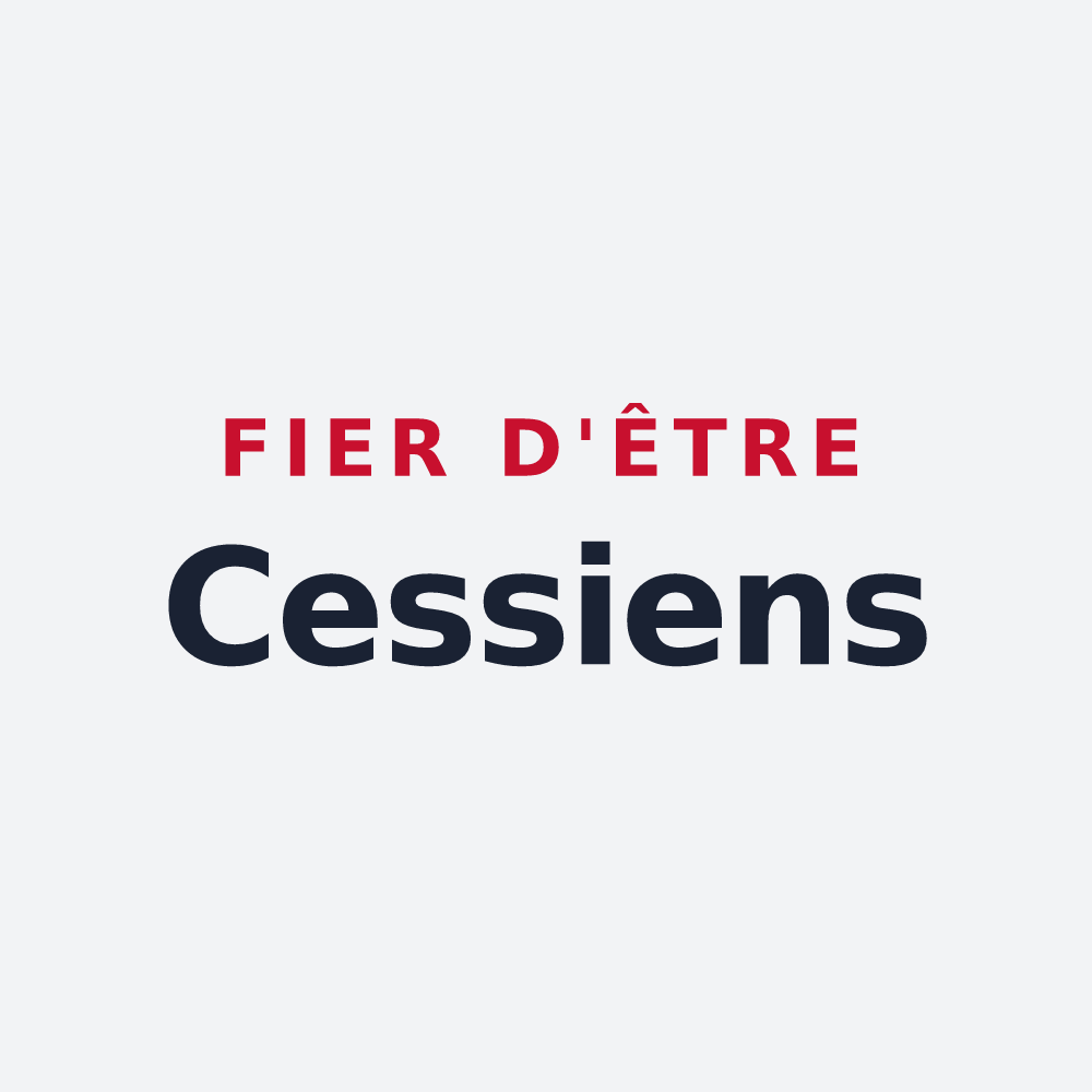 Poster « Fier d'être Cessiens » — design pour Cessy