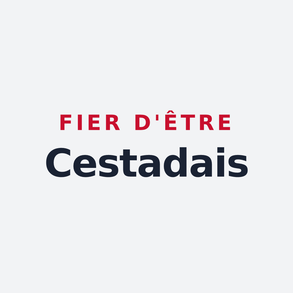Poster « Fier d'être Cestadais » — design pour Cestas