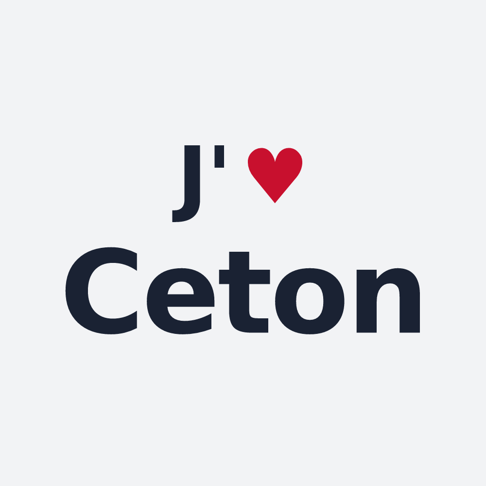 Poster personnalisé Ceton — design J'aime Ceton