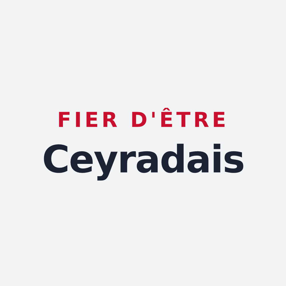 Poster « Fier d'être Ceyradais » — design pour Ceyras