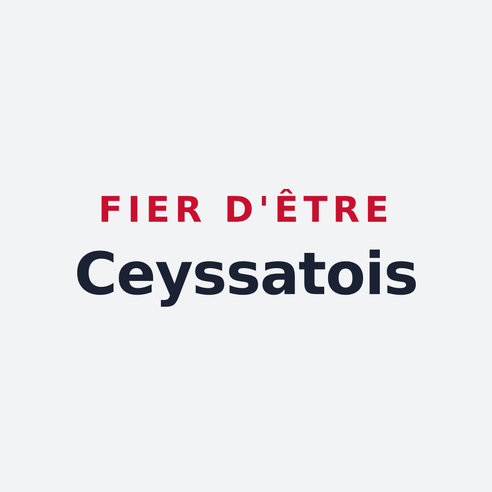 Poster « Fier d'être Ceyssatois » — design pour Ceyssat